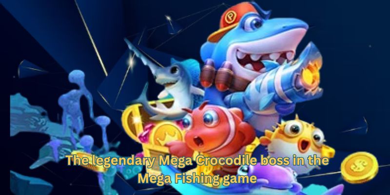 The legendary Mega Crocodile boss in the Mega Fishing game